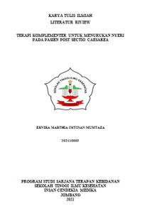 TERAPI KOMPLEMENTER UNTUK MENURUKAN NYERI 
PADA PASIEN POST SECTIO CAESAREA