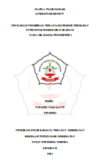 LITERATURE REVIEW PENGARUH PEMBERIAN TERAPI AKUPRESUR TERHADAP INTENSITAS EMESIS GRAVIDARU PADA IBU HAMIL TRIMESTER I