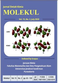 Image of Jurnal Ilmiah Kimia Molekul Volume 15 Nomor 2 2020
