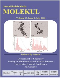 Image of Jurnal Ilmiah Kimia Molekul Volume 17 Nomor 2 2022