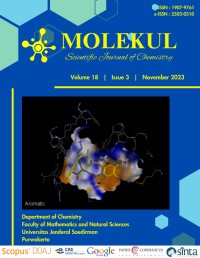 Image of Jurnal Ilmiah Kimia Molekul Volume 18 Nomor 3 2023