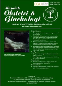 Image of Majalah Obstetri & Ginekologi Vol 30 No. 3 December 2022