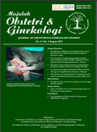 Image of Majalah Obstetri & Ginekologi Vol 31 No. 2 August 2023