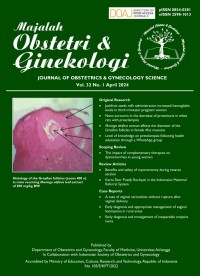Image of Majalah Obstetri & Ginekologi Vol 32 No. 1 April 2024