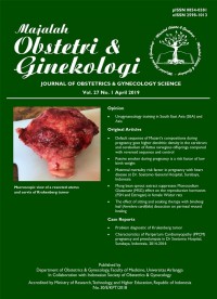 Image of Majalah Obstetri & Ginekologi Vol 27 No. 1 April 2019