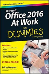 Image of Microsoft office at Work for Dummies