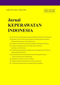 Image of JKI Jurnal Keperawatan Indonesia : Urban Nursing Issues in Low -Middle Income Countries Volume 20 No 1 Maret 2017